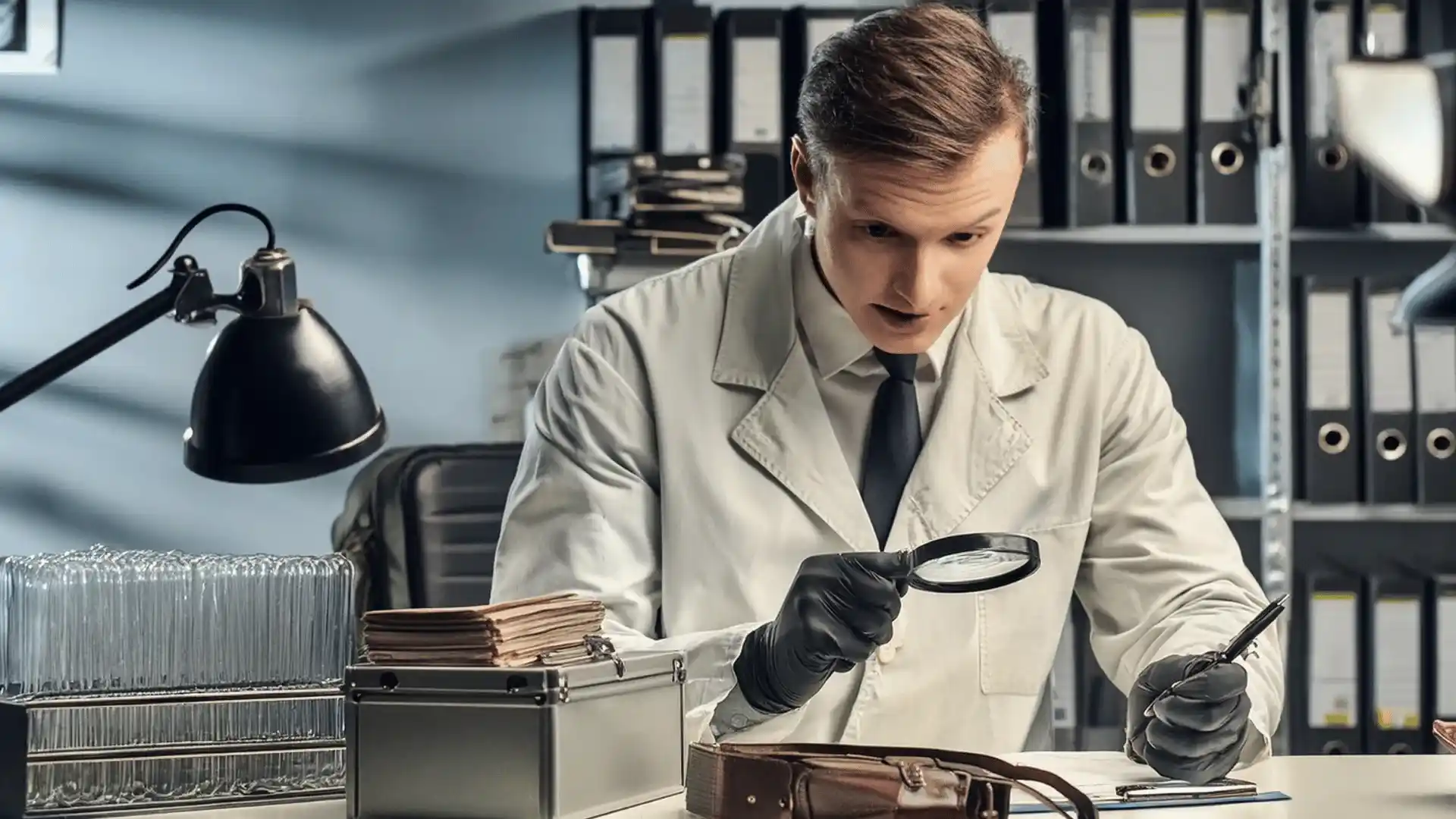 Un analista profesional ubicado en un laboratorio forense, establece la diferencia entre el tema y el medio de prueba