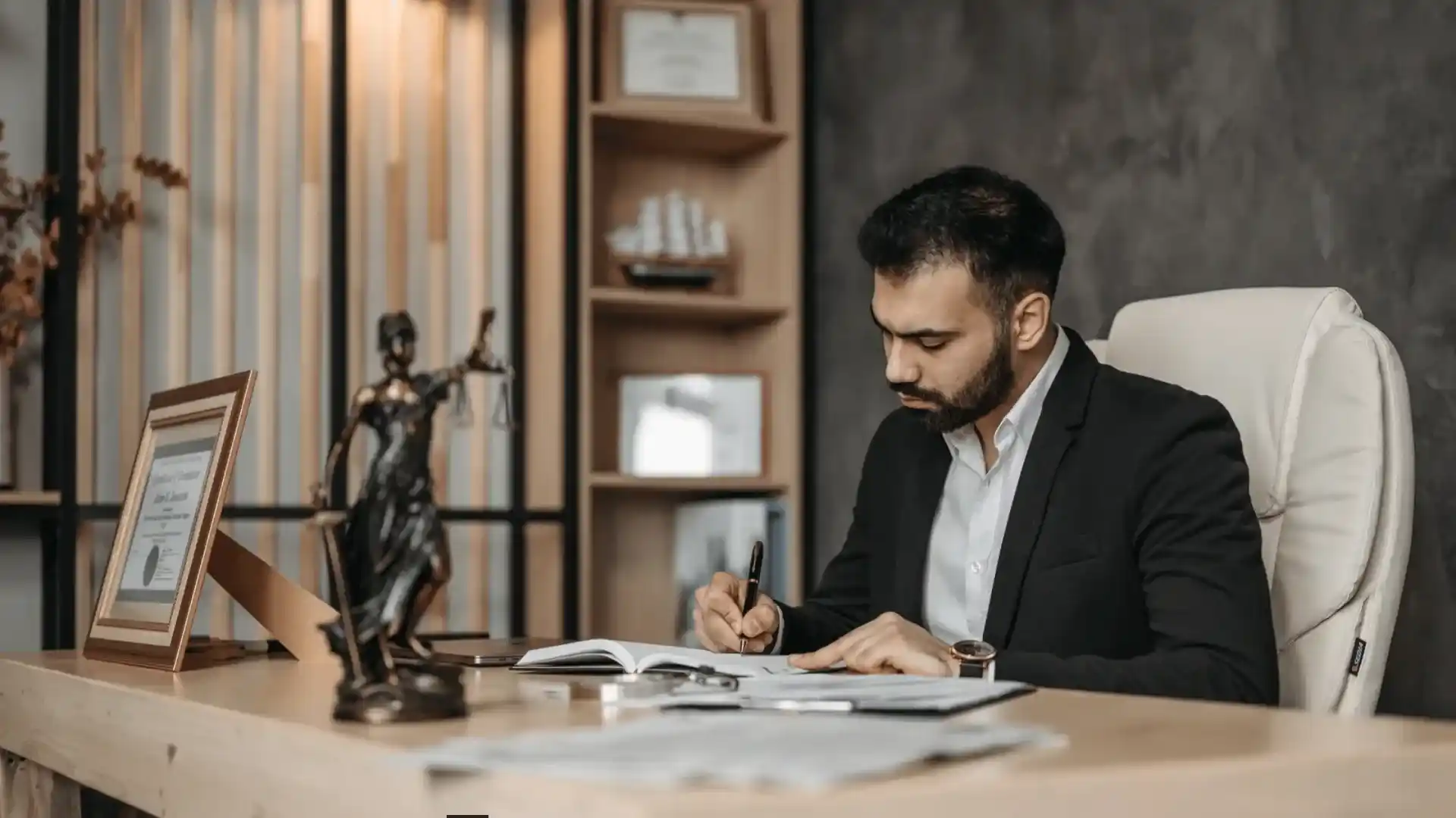Viendo la firma del documento en un computador