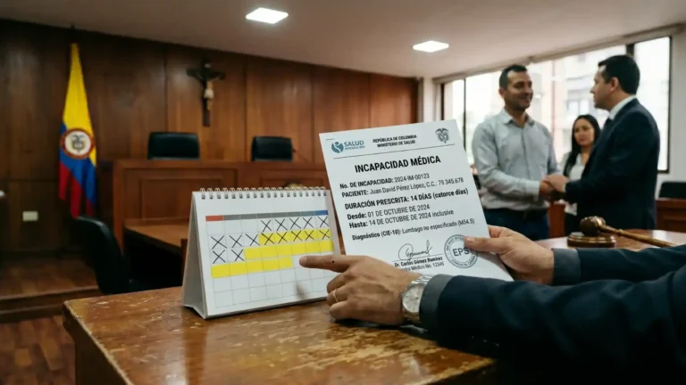 Documento de incapacidad médica en sala judicial relacionado con suspensión de términos para libertad por vencimiento de términos